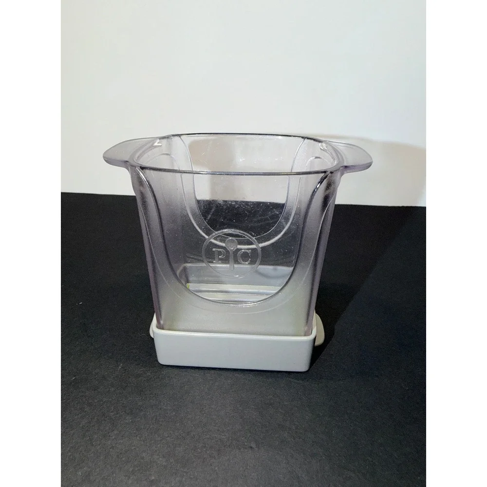 Pampered Chef Cup Slicer Manual Fruit and Vegetable Slicer Clear Gray